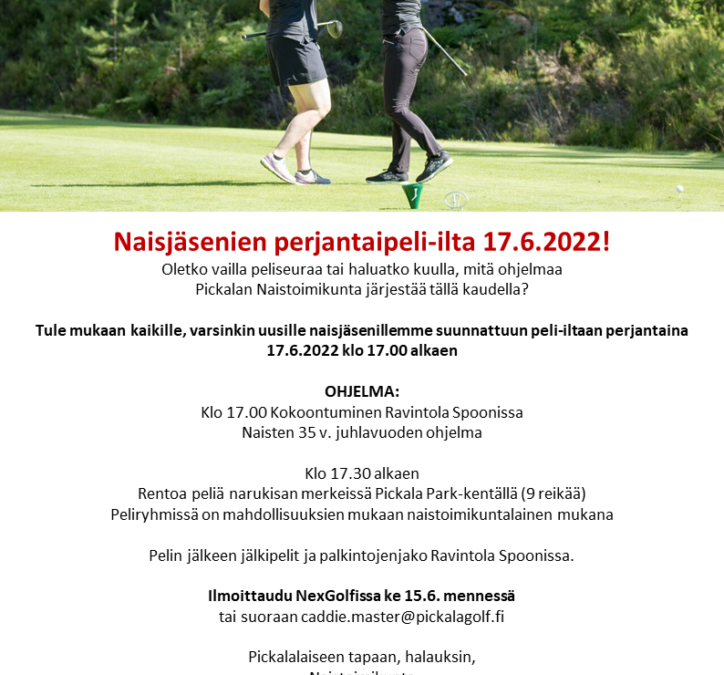 Naisten perjantai peli-ilta 17.6.