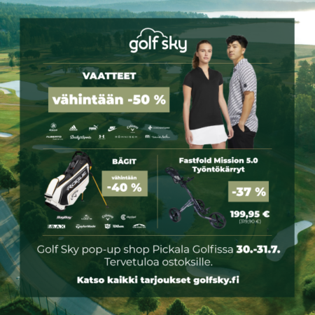 Golf Sky pop-up shop Pickala Golfissa 30.-31.7.2022